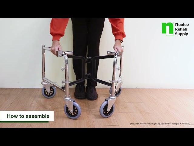 How to use a Detachable Commode Chair with Castors (Chromed Steel)