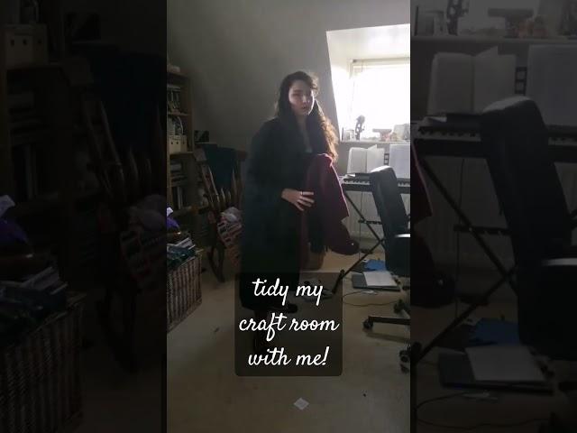 tidy my craft room with me! #craftingcommunity #craftroomorganization