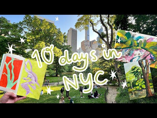 NYC artist vlog  all the art I made (and saw) while traveling!