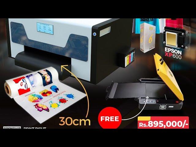 30 CM Budget  Desktop DTF Printer With Epson XP 600 Head| First Time In Sri Lanka With Free A3 Oven