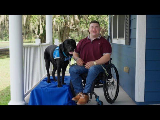 Bailey with Service Dog Nestle | Southeast Region | October 26, 2024 | Canine Companions