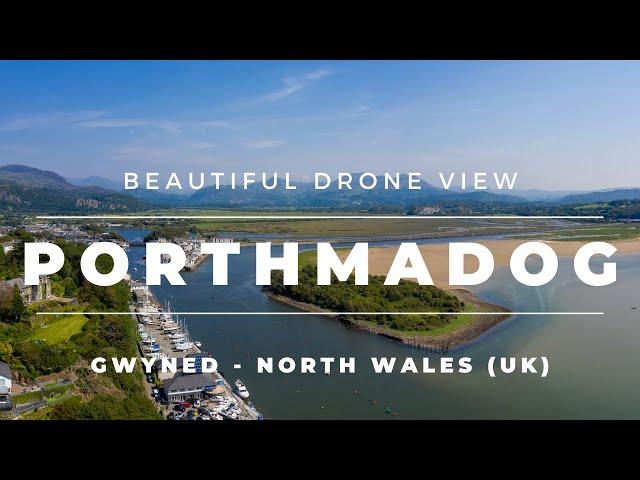 Porthmadog Beach & Harbour (Gwyned North Wales UK) Staycation Ideas & Travel Destinations Drone