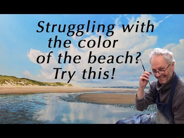 How to paint the color of the beach