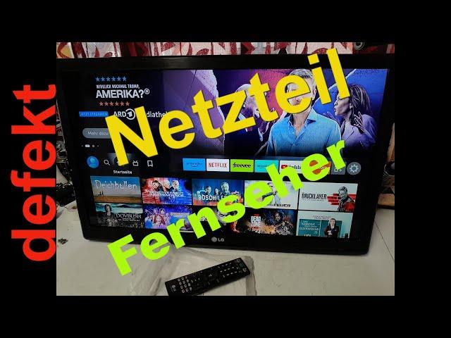 LG Fernseher mit defektem Netzteil alles nur Obsoleszenz ? Oder reparieren statt neukaufen ?