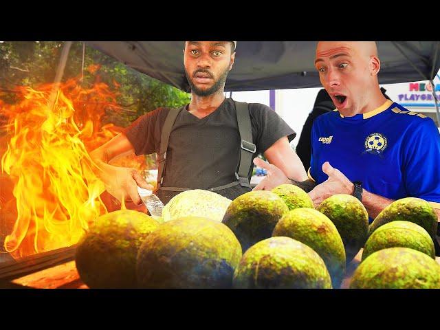 EXOTIC Stuffed BAJAN BREADFRUIT! Roasting BREADFRUIT in BARBADOS!