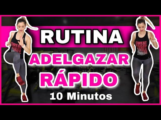 EJERCICIOS PARA BAJAR DE PESO RÁPIDO SIN EQUIPAMIENTO EN CASA Y EN 10 Minutos | NatyGloss Gym