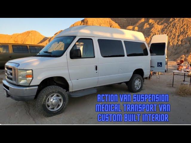 Medical transport Econoline camper build Action Van suspension lift kit | Lifted Van Meet 2024