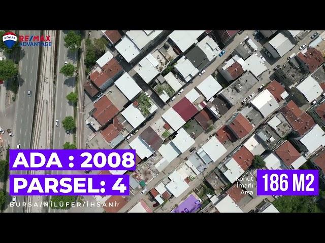 BURSA NİLÜFER İHSANİYE'DE SATILIK 186 M2 KONUT İMARLI ARSA