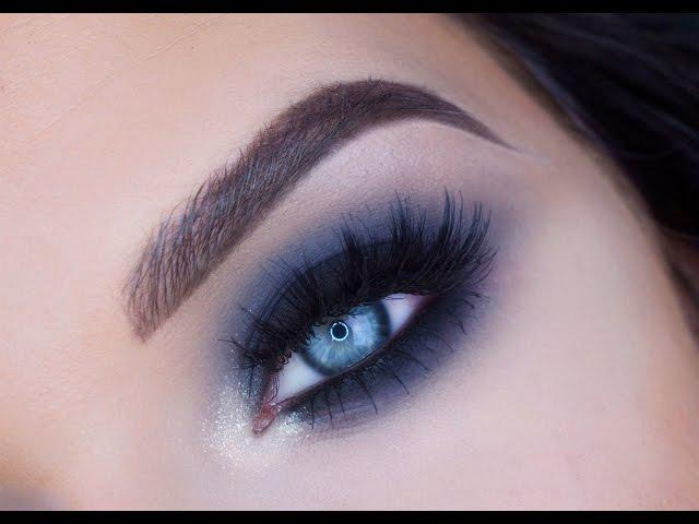 Blue Black Smokey Eye Makeup Tutorial | Makeup Geek Eyeshadows