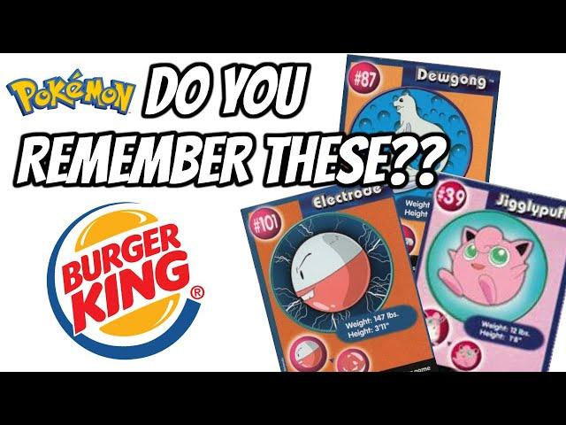 1999 POKEMON TRIVIA CARDS FROM BURGER KING! 