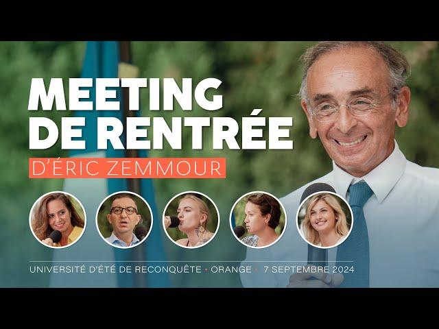 Éric Zemmour en meeting et université d'été de Reconquête : « Il faut une révolution antipolitique »