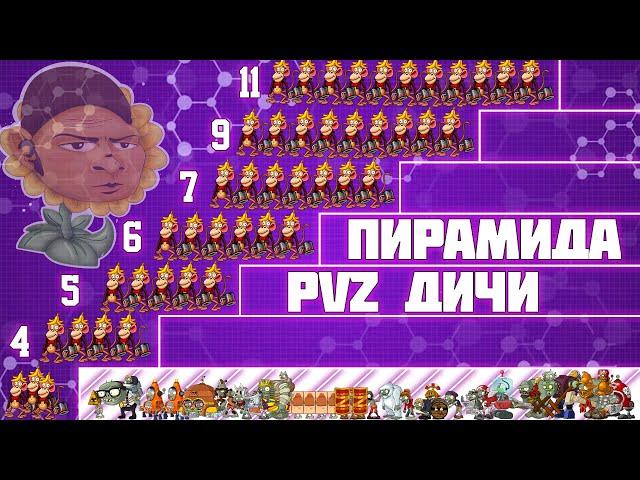 Обезьянья пирамида PvZ Дичи! Часть 2: Кто из зомби убьет больше всех макак?