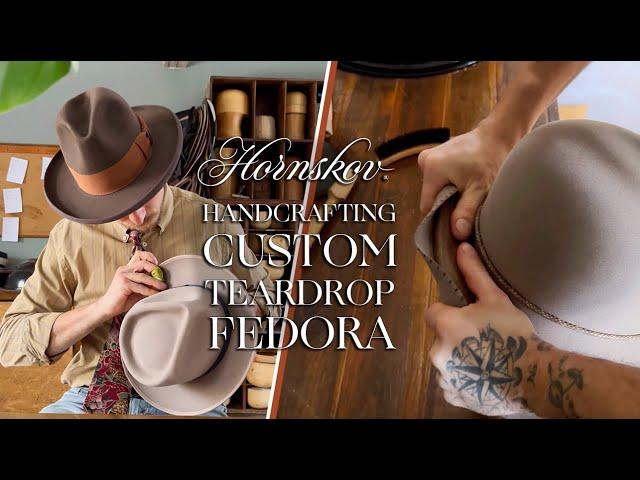 Handcrafting a custom fedora with traditional hat making tools and methods!