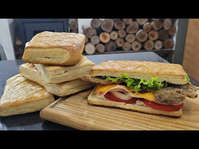 PAN CASERO para Lomitos y Milanesas. (Paso a Paso)