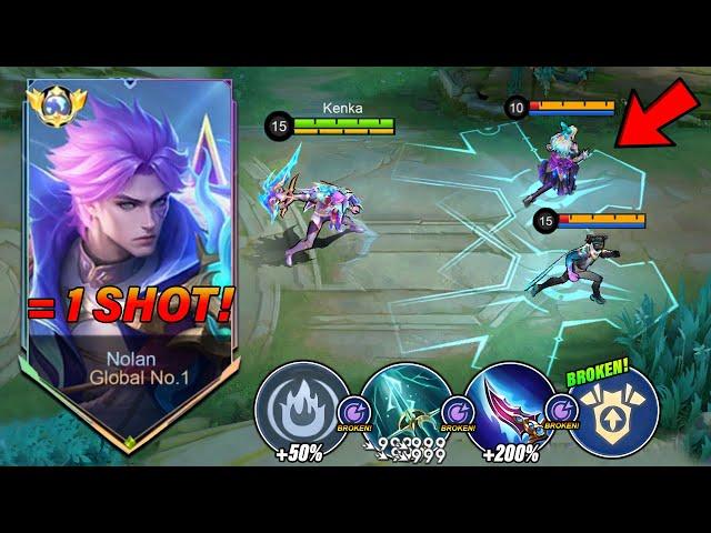 I FINALLY FOUND THE BEST NOLAN EMBLEM & BUILD FOR AUTO ONE SHOT!  (Please Try!) - Mobile Legends