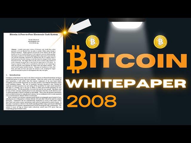 The Bitcoin Whitepaper | Fully Explained (With Animations!)