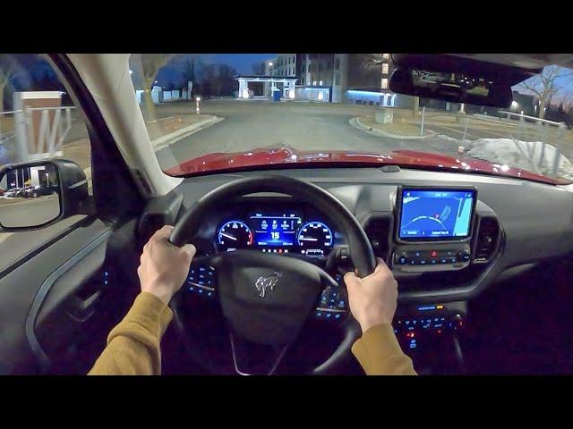 2021 Ford Bronco Sport Badlands - POV Night Drive (Binaural Audio)