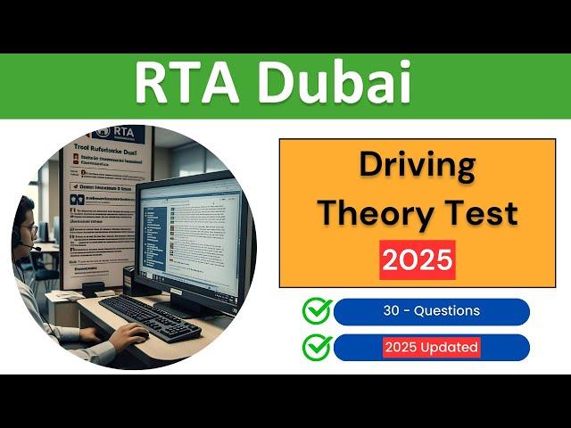 Free RTA Dubai Theory Test 2025 [Part-1] | Questions and Answers