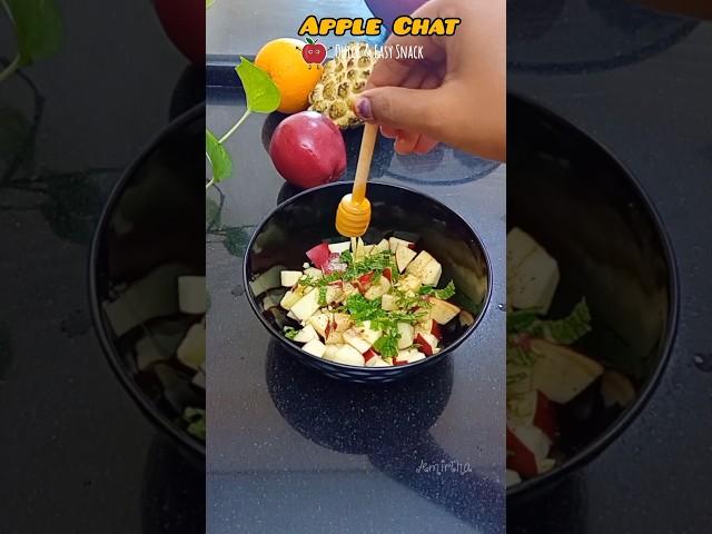 Quick And Easy Snack | Apple Chaat  🫶#food #shorts #snacks #chaat #anytimesnacks #fruitchaat