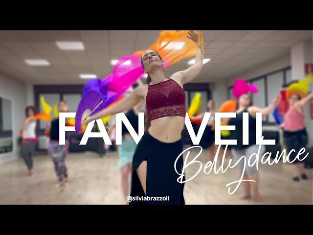 Fan veils • Silk Fan bellydance • Silvia Brazzoli • Dance classes