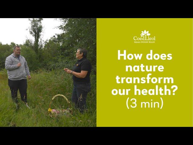 How does nature transform our health? (3mins) | Coed Lleol (Small Woods)