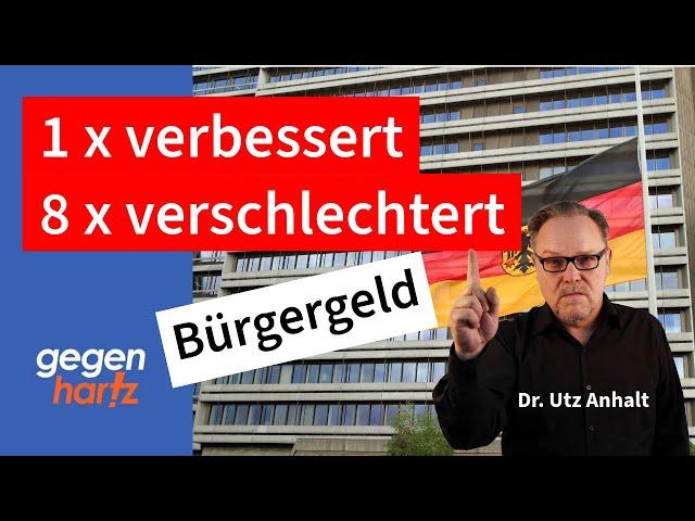 Bürgergeld: 8 Verschärfungen und eine Verbesserung