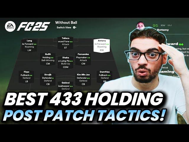 *POST PATCH* BEST META 433 HOLDING FORMATION AND CUSTOM TACTICS | FC 25 ULTIMATE TEAM
