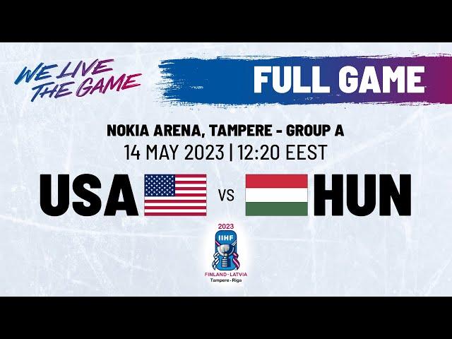 Full Game | USA vs. Hungary | 2023 #IIHFWorlds