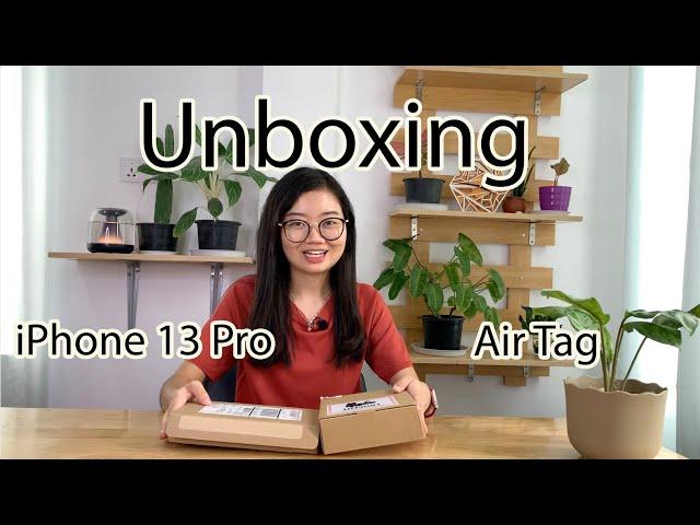 ထက်အိနဲ့အတူတူ iPhone13 Pro နဲ့ customised Air Tag 4 pack ကို unboxing လုပ်ကြရအောင် 