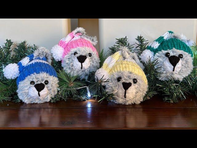 Teddy Bear Ornaments ~ Aren’t they just the cutest? Addi, Sentro, Circular Knitting