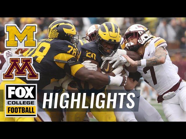 Minnesota Golden Gophers vs. No. 12 Michigan Wolverines Highlights | FOX College Football