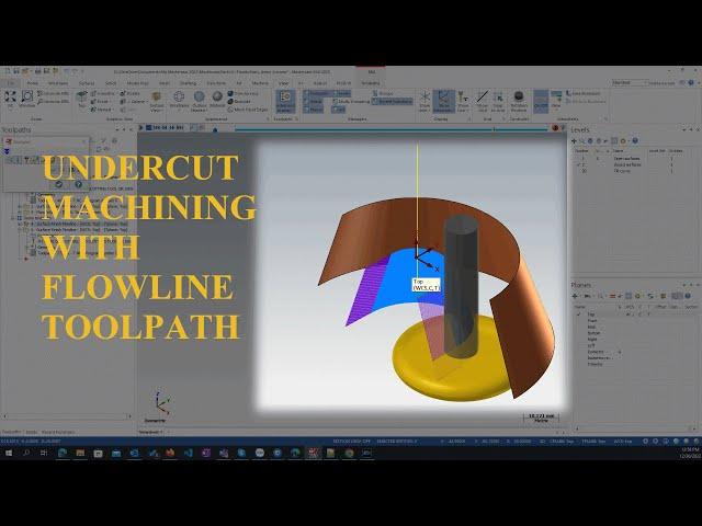 Mastercam tips -UNDERCUT MACHINING WITH FLOWLINE TOOLPATH |CAM SPECIALIZE|