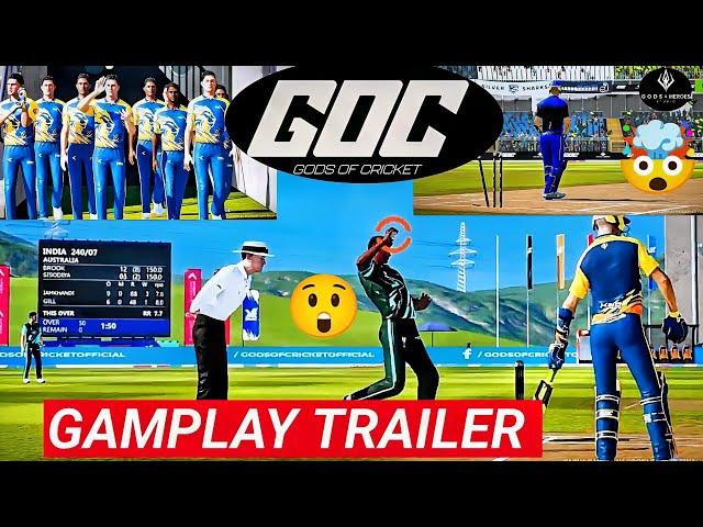  God's of Cricket (GOC) Gameplay Trailer  | Epic Cricket Action  | 11 vs 11 full gamplay |