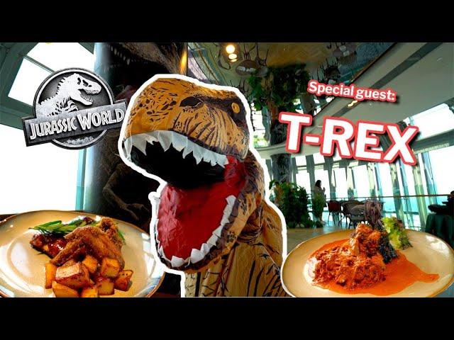 T-Rex reviews Jurassic World Cafe | 1 Bite, 5 Words Food Review