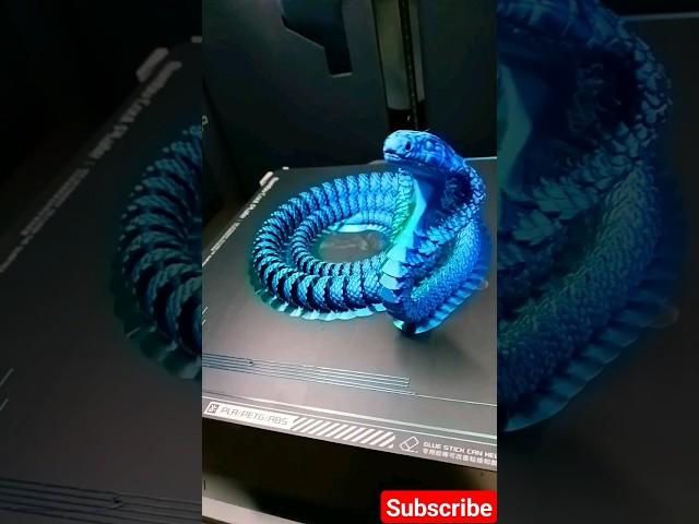 Flexi Cobra!! #3d #3dprinting #bambulab #3dtimelapse #shorts #cobra