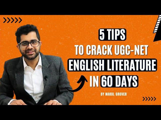 5 Tips To Crack English Literature UGC NET In 60 Days