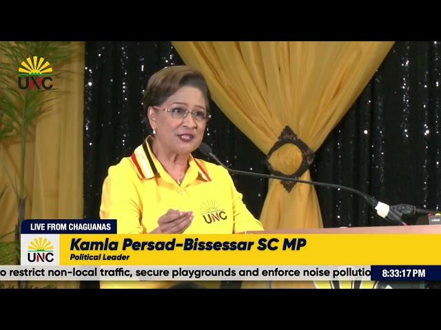 Hon. Kamla Persad-Bissessar | UNC Meeting, Chaguanas -  June 24, 2024