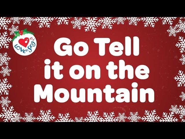 Go Tell it On the Mountain  with lyrics | Christmas Gospel Song & Carol