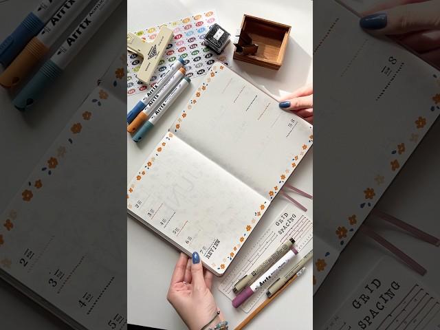 June 2025 bullet journal weekly spread! #bulletjournal #bulletjournaling #flowers #bujocommunity
