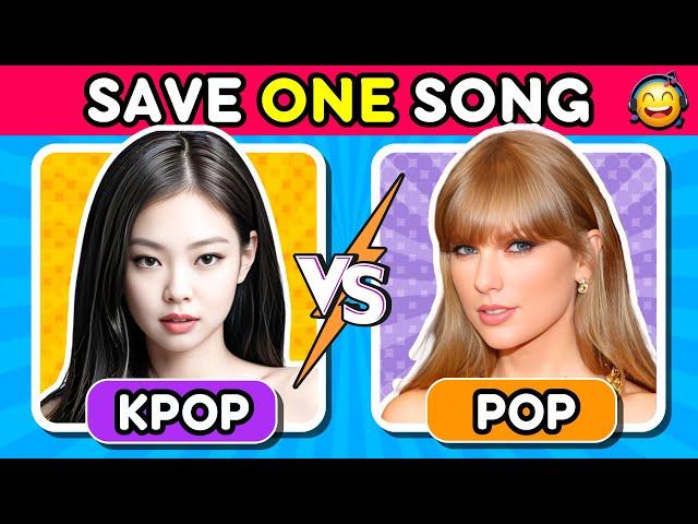 KPOP VS POP ️ Save One Drop One [MEGA CHALLENGE] 