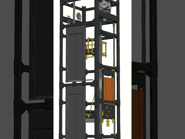 انیمیشن آسانسور روم لس #elevator #technology #elevatorshoes #gearless #carlift #آسانسور #hydraulic