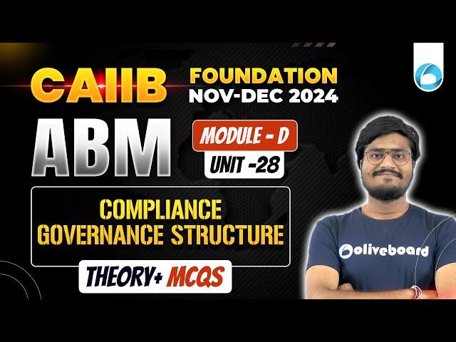 ABM | Module - D Unit-28 | Theory + MCQs | Compliance Governance Structure | Shubham Sir