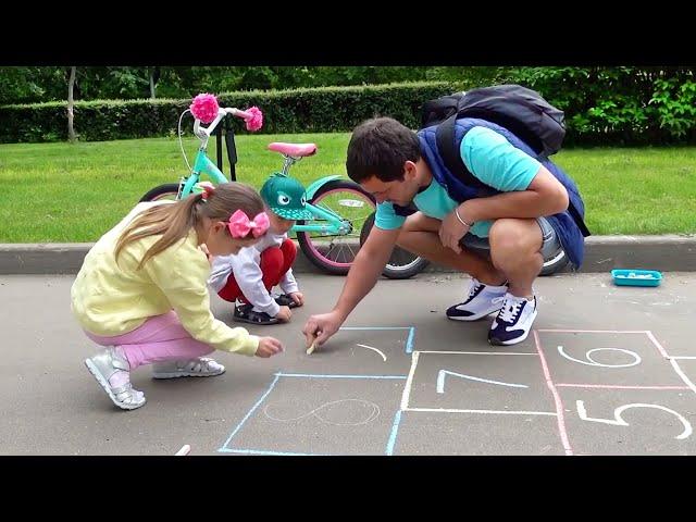 Sofia and fun day on Playground | Funny stories about the rules of conduct for kids