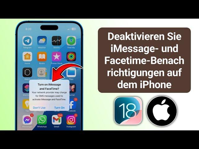 Hoe iMessage en Facetime-meldingen op iPhone uit te schakelen|iMessage en Facetime op iPhone stoppen