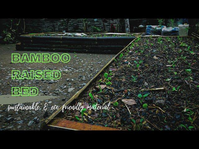 How I build a raised bed | bamboo raised bed