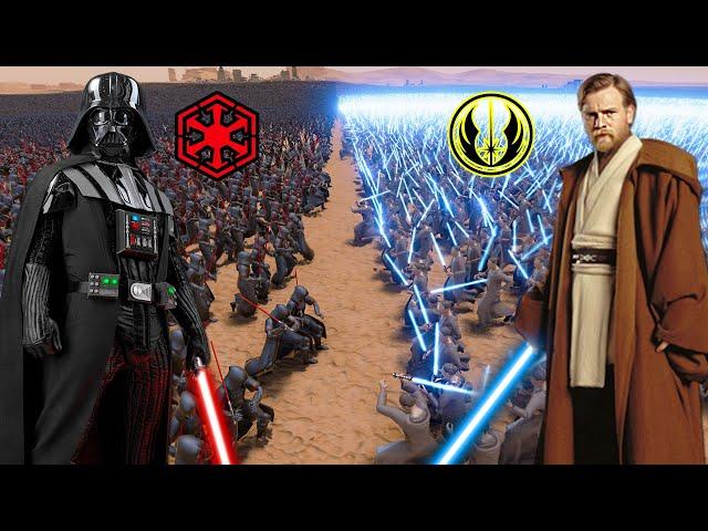 8,000,000 JEDI ARMY vs SITH ARMY! - UEBS 2: Star Wars Mod