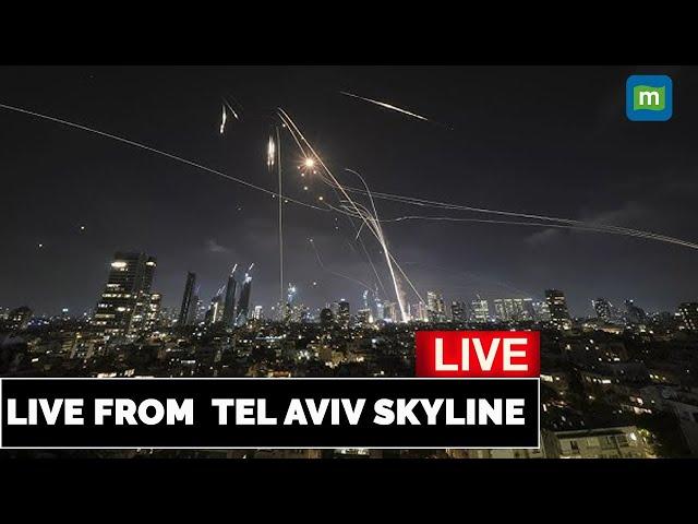 LIVE: Tel Aviv & Jerusalem Skyline View After Iran's Retaliatory Missiles Attack on Israel | N18G