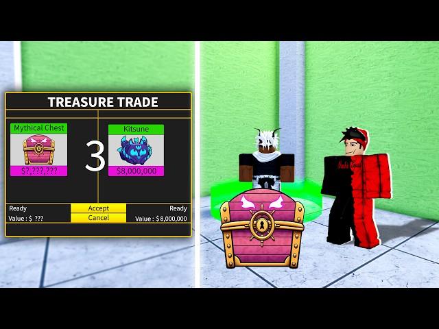 Blox Fruits, Trading Mythical Plushies To Kitsune Fruit!