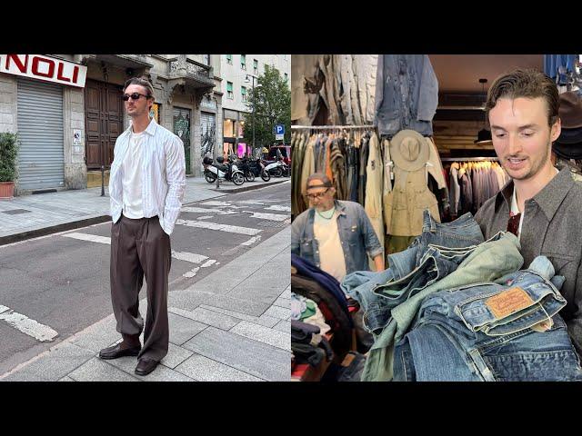 milan vlog (shopping, vintage, local spots & exploring the city)