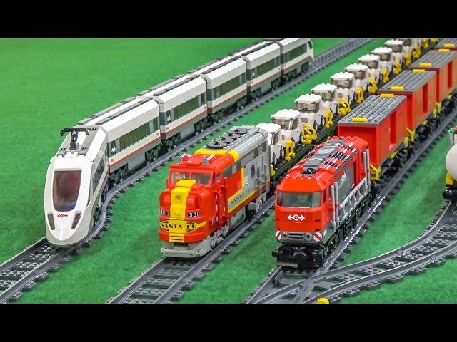 MEGA LEGO® train Action and Crash compilation!